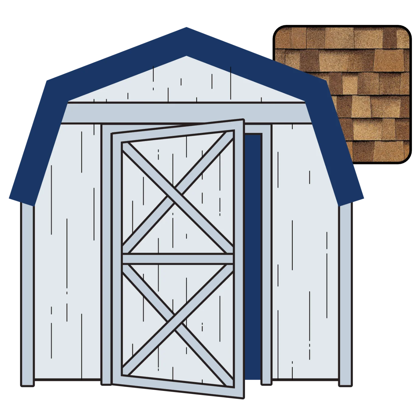 illustration of Barn / Composition shed