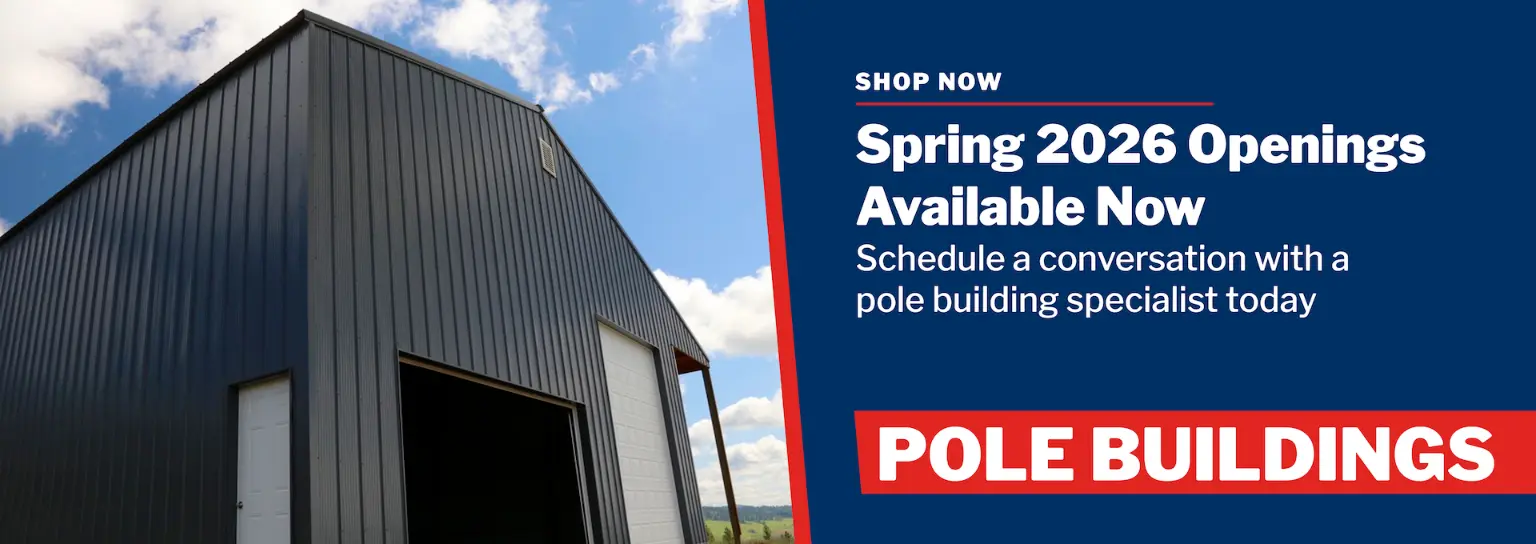 Design a 3D pole building now! 