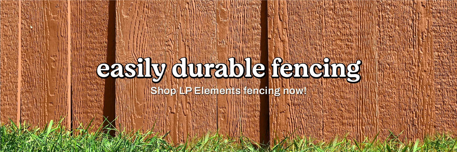 easily durable fencing! Shop LP Elements fencing now.